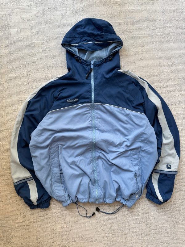 Vintage 90s Columbia Colorblock Packable Jacket (L)