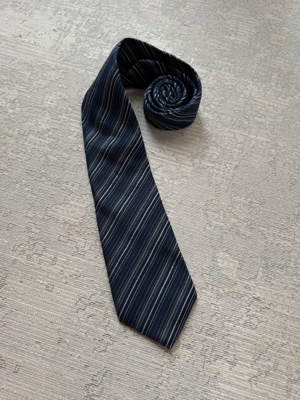 Canali Made in Italy Striped Silk Tie