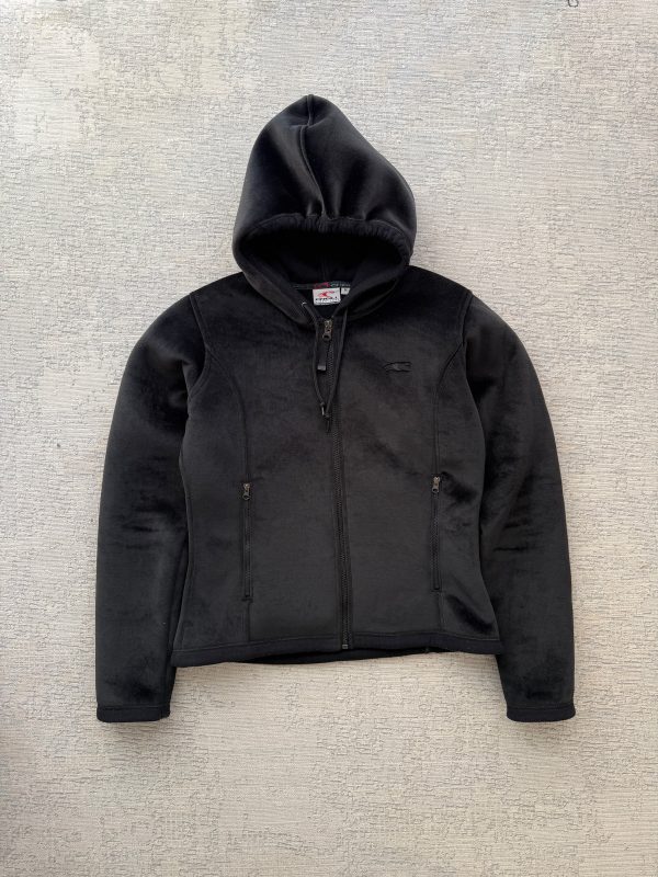 Vintage 2000s O’Neill Full-Zip Fleece Hoodie – Black (M)