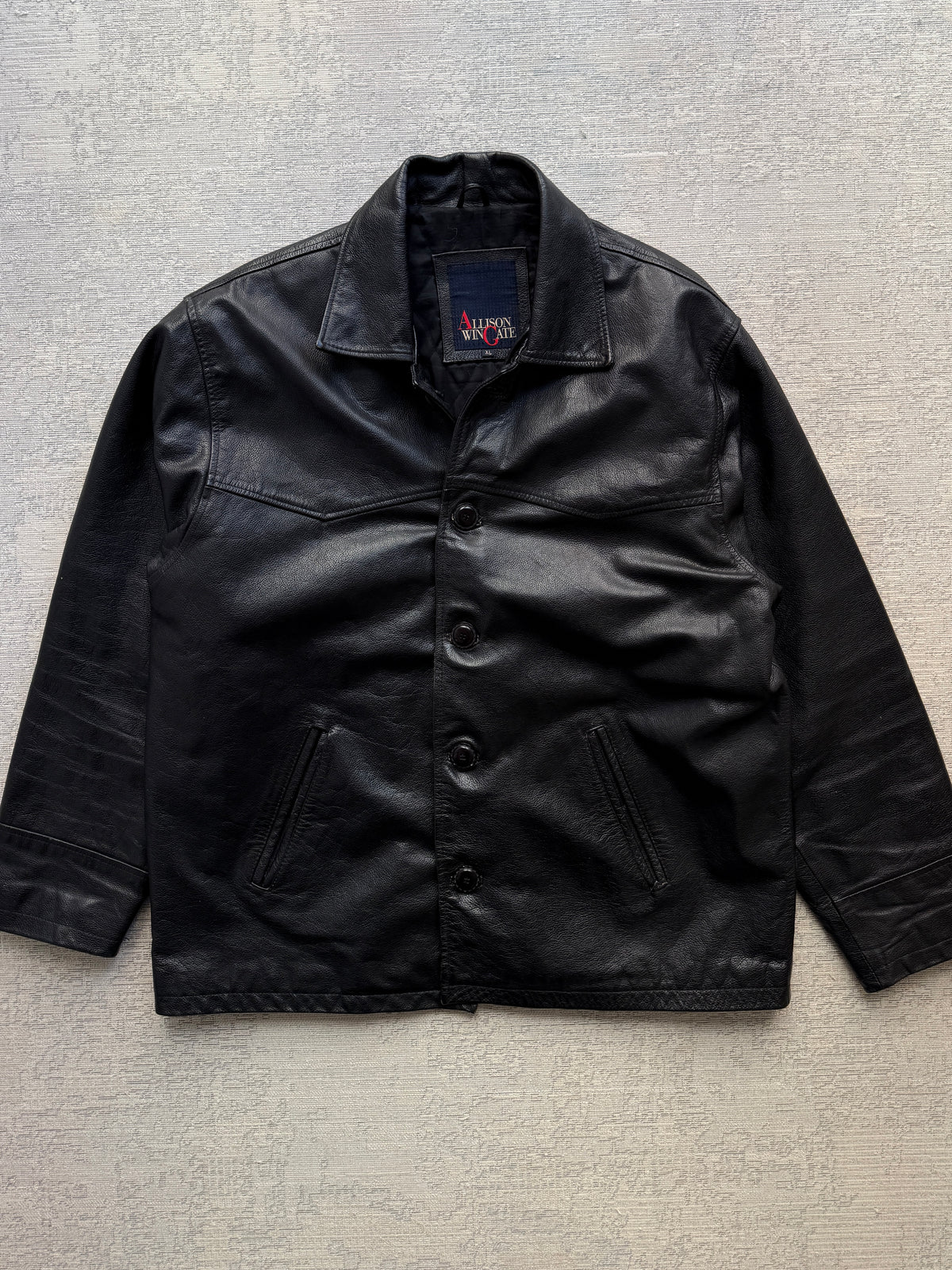 Vintage 90s Allison Wingate Genuine Leather Jacket (XL)