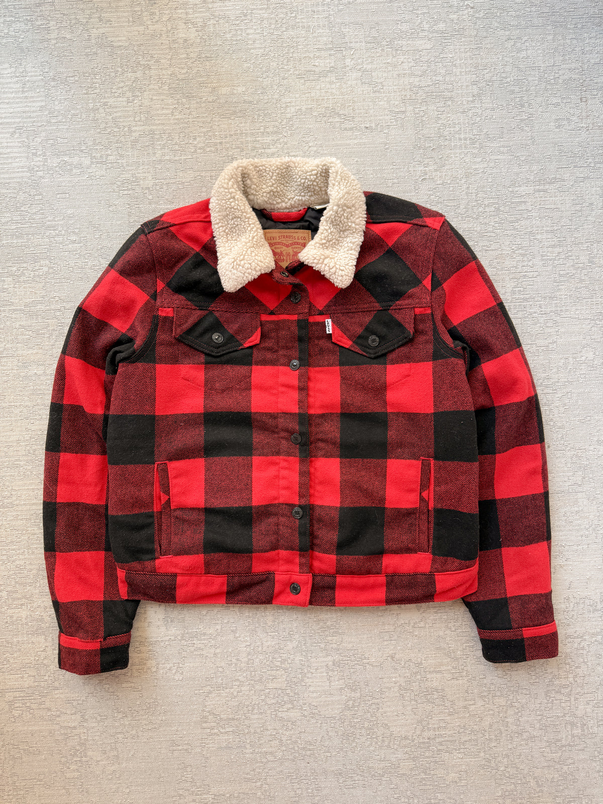 Levi’s Checked Sherpa Lined Jacket (L)
