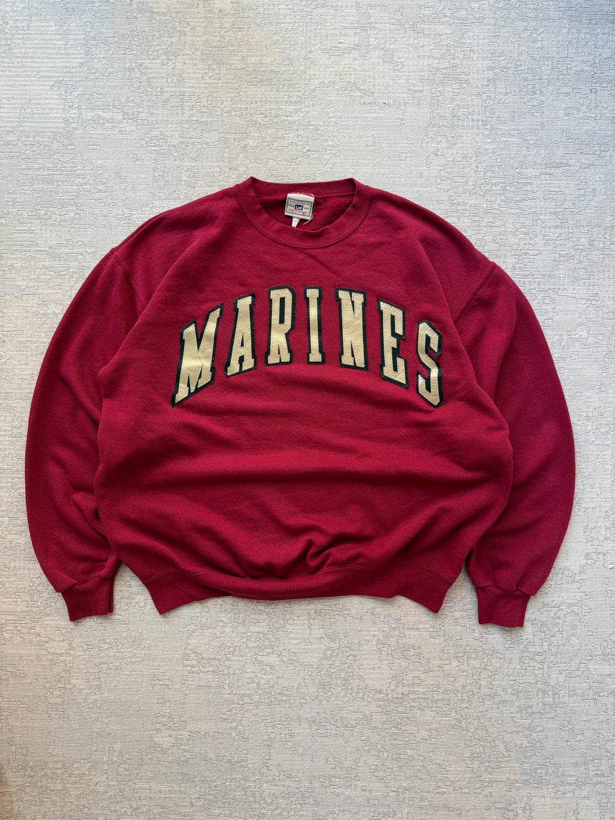 Vintage Lee Heavyweight Marines Crewneck Sweatshirt – Burgundy (M)