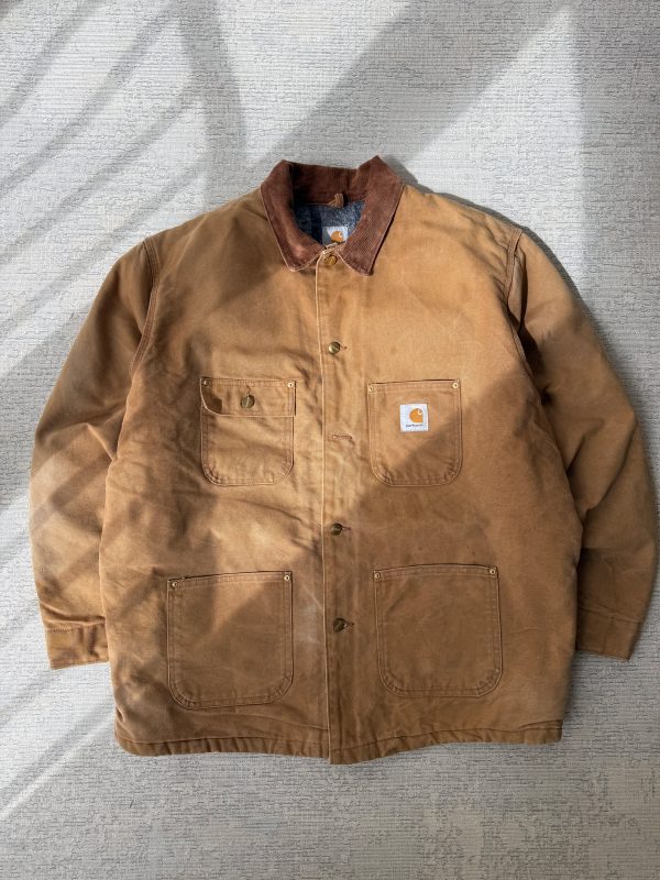 Carhartt J001 Duck Canvas Chore Coat Jacket (XL)