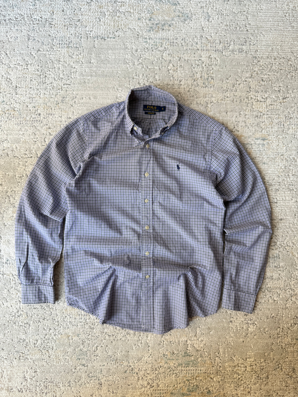 Ralph Lauren Custom Fit Gingham Oxford Shirt (S)