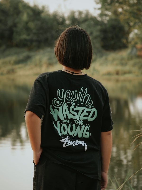 Stüssy Youth Wasted On The Young Tee – Black (M)