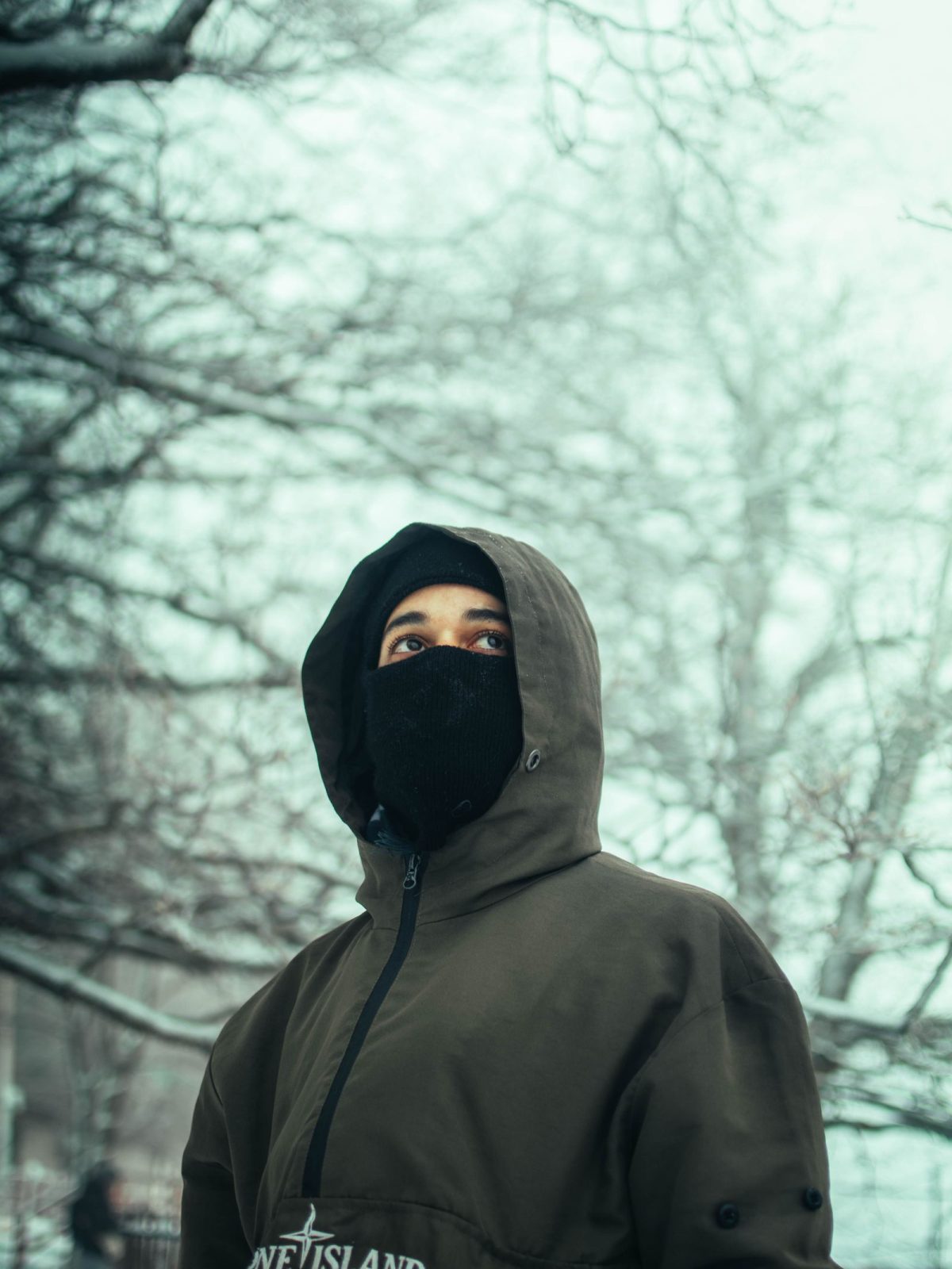 Stone Island Logo Hoodie – Black (M)